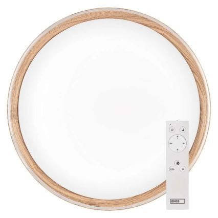 Lámpara de techo LED regulable ILVI LED/30W/230V 2700-6500K Ø 40 cm beige + mando a distancia