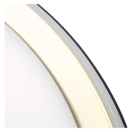 Lámpara de techo LED regulable ILVI LED/45W/230V 2700-6500K diámetro 50 cm negro/latón + control remoto