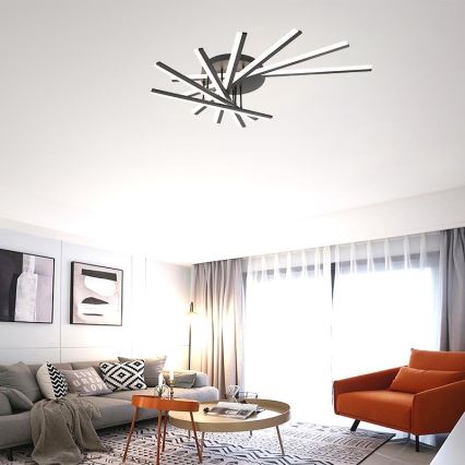 Lámpara de techo LED regulable LED/120W/230V 3000-6500K + control remoto