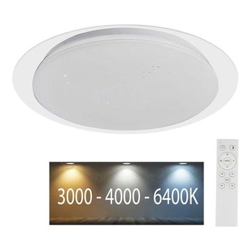 Lámpara de techo LED regulable LED/40W/230V 3000K/4000K/6500K Ø 46,5 cm + mando a distancia