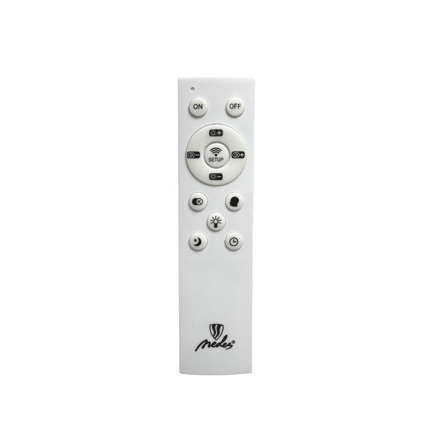Lámpara de techo LED regulable LED/72W/230V 3000-6500K cromo mate + control remoto
