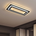 Lámpara de techo LED regulable LED/85W/230V 3000-6500K negra + mando a distancia