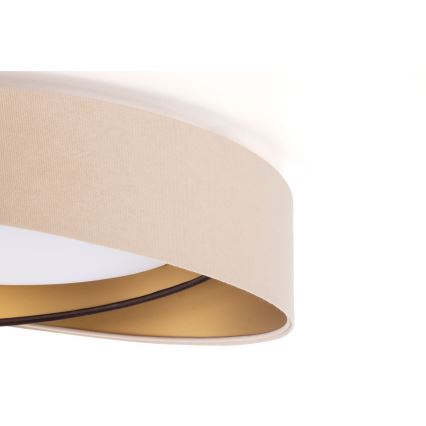 Luminaria de techo LED regulable SMART GALAXY MODERN LED/24W/230V 3000–6500K Ø 55 cm beige/marrón/dorado + mando a distancia