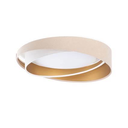 Lámpara de techo LED regulable SMART GALAXY MODERN/24W/230V 3000-6500K Ø 55 cm beige/blanco/dorado + mando a distancia