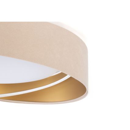 Lámpara de techo LED regulable SMART GALAXY MODERN/24W/230V 3000-6500K Ø 55 cm beige/blanco/dorado + mando a distancia