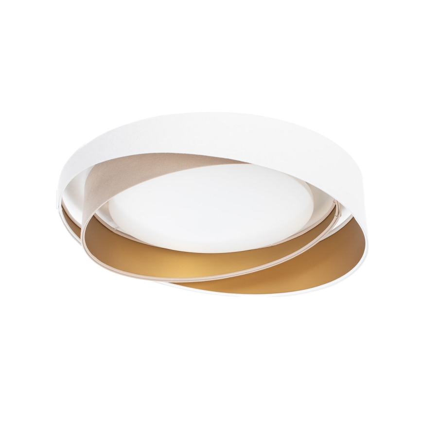 Luminaria de techo regulable SMART GALAXY MODERN LED/24W/230V 3000-6500K Ø 55 cm blanca/beige/dorada + mando a distancia