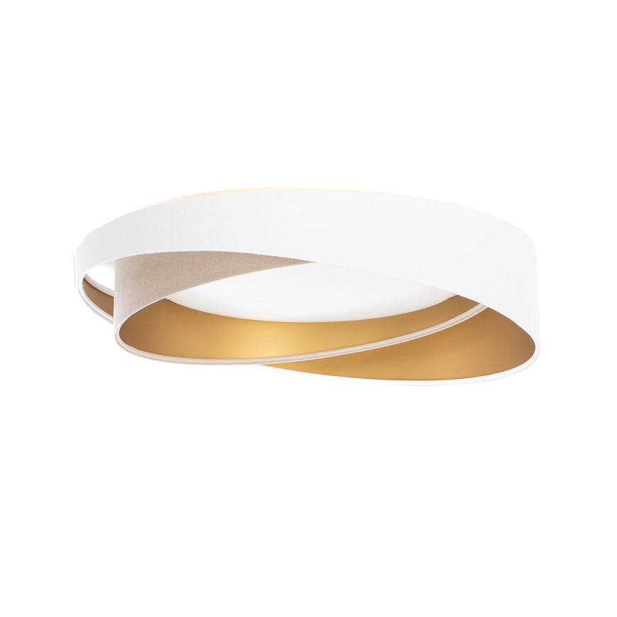 Luminaria de techo regulable SMART GALAXY MODERN LED/24W/230V 3000-6500K Ø 55 cm blanca/beige/dorada + mando a distancia