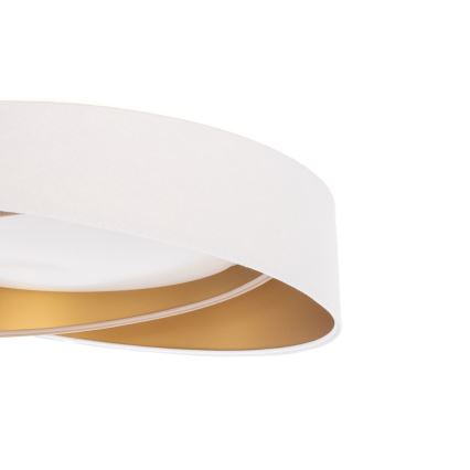 Luminaria de techo regulable SMART GALAXY MODERN LED/24W/230V 3000-6500K Ø 55 cm blanca/beige/dorada + mando a distancia