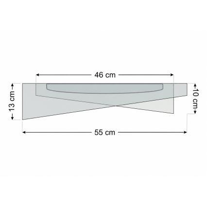 Lámpara de techo LED regulable SMART GALAXY MODERN LED/24W/230V 3000-6500K Ø 55 cm azul/dorado + mando a distancia