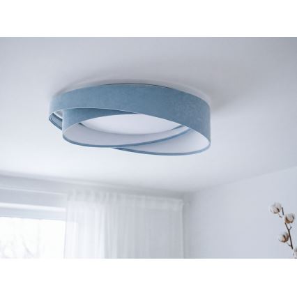 Lámpara de techo LED regulable SMART GALAXY MODERN LED/24W/230V 3000-6500K Ø 55 cm azul + mando a distancia