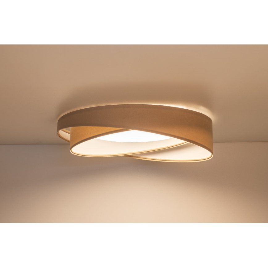 Luminaria LED de techo regulable SMART GALAXY MODERN LED/24W/230V 3000-6500K Ø 55 cm beige/blanco + mando a distancia