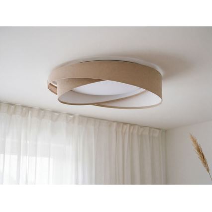 Luminaria LED de techo regulable SMART GALAXY MODERN LED/24W/230V 3000-6500K Ø 55 cm beige/blanco + mando a distancia