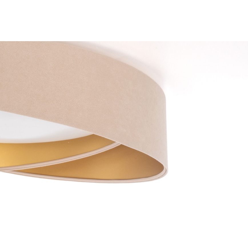 Lámpara de techo LED regulable SMART GALAXY MODERN LED/24W/230V 3000-6500K diámetro de 55 cm beige/dorado + mando a distancia