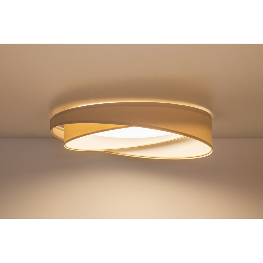 Lámpara de techo regulable SMART GALAXY MODERN LED/24W/230V 3000-6500K Ø 55 cm crema/blanco + mando a distancia