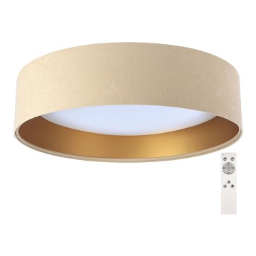 Lámpara de techo LED regulable SMART GALAXY LED/24W/230V diámetro 44 cm beige/dorado 3000-6500K + mando a distancia