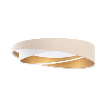 Lámpara de techo LED regulable SMART GALAXY MODERN/24W/230V 3000-6500K Ø 55 cm beige/blanco/dorado + mando a distancia