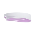 Lámpara de techo LED regulable SMART GALAXY MODERN LED/24W/230V 3000-6500K diámetro 55 cm blanco/morado + mando a distancia