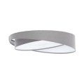 Lámpara de techo LED regulable SMART GALAXY MODERN LED/24W/230V 3000-6500K diámetro 55 cm gris/blanco + mando a distancia