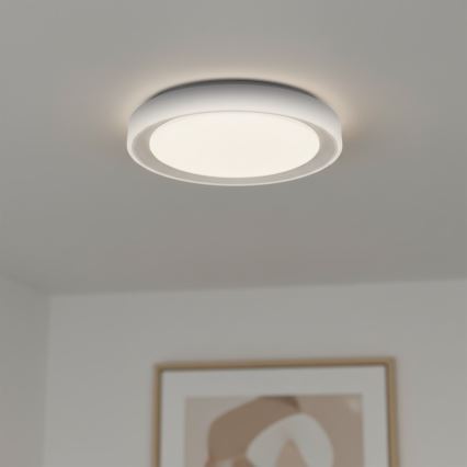 Plafón LED RGBW regulable MELO LED/36W/230V 3000-6000K Ø 39 cm blanco + mando a distancia