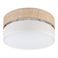 Lámpara de techo LED SIRJA BOHO LED/20W/230V 4000K Ø 35 cm beige/crema