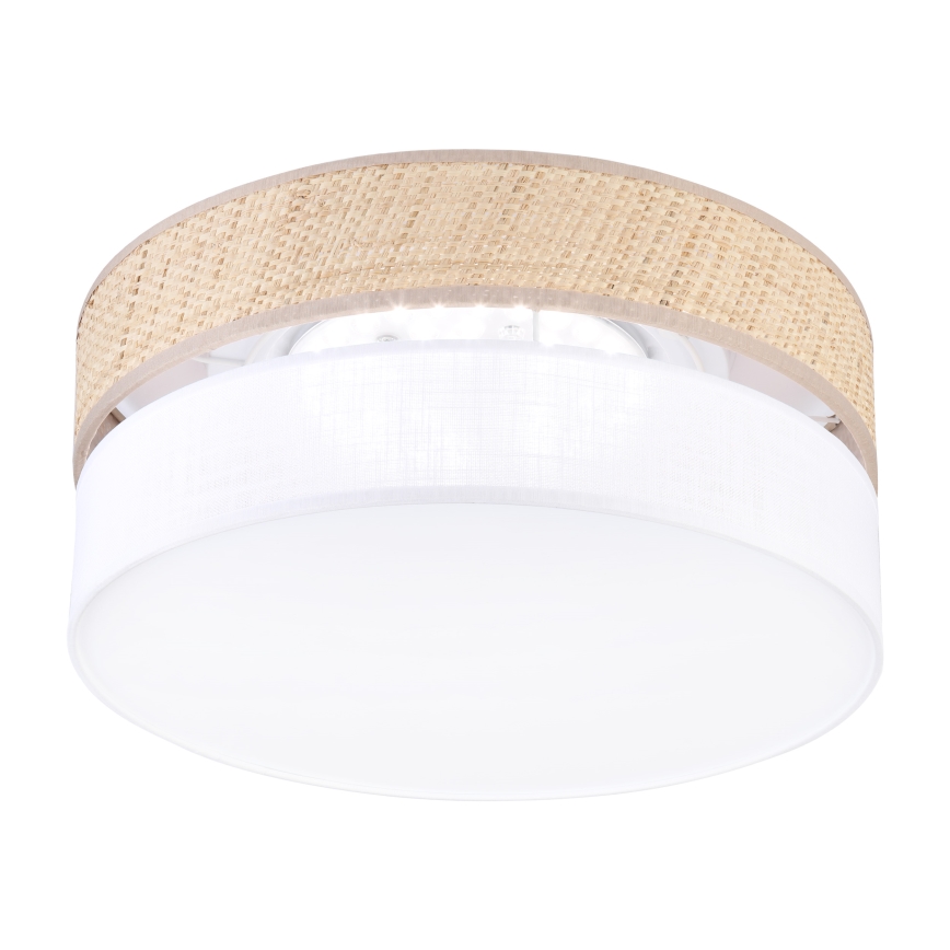 Lámpara de techo LED SIRJA BOHO LED/20W/230V 4000K diámetro 35 cm beige/blanca