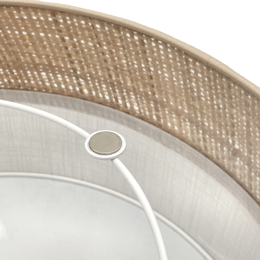Lámpara de techo LED SIRJA BOHO LED/20W/230V 4000K Ø 35 cm beige/blanca