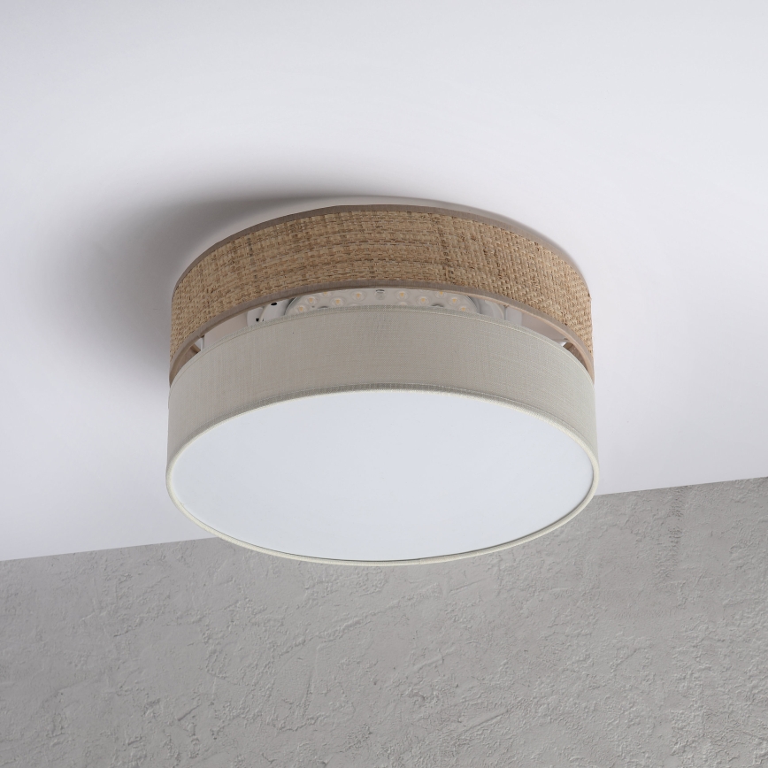 Lámpara de techo LED SIRJA BOHO LED/20W/230V 4000K Ø 35 cm beige/crema