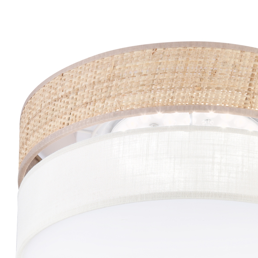 Lámpara de techo LED SIRJA BOHO LED/20W/230V 4000K Ø 35 cm beige/crema
