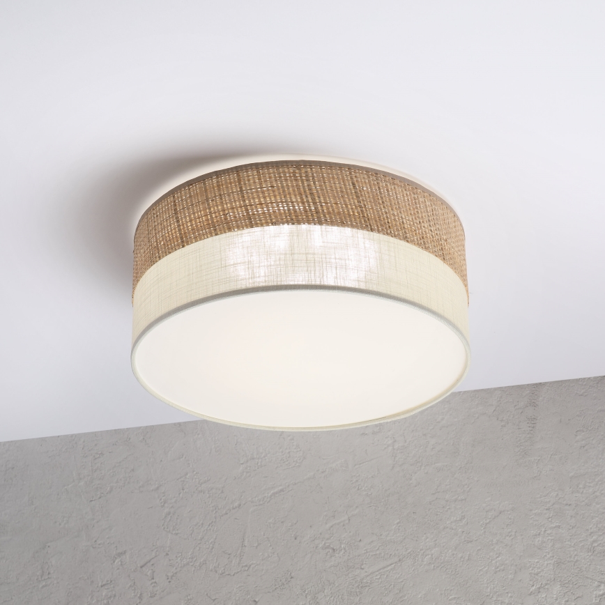 Lámpara de techo LED SIRJA BOHO LED/20W/230V 4000K diámetro 35 cm beige/crema