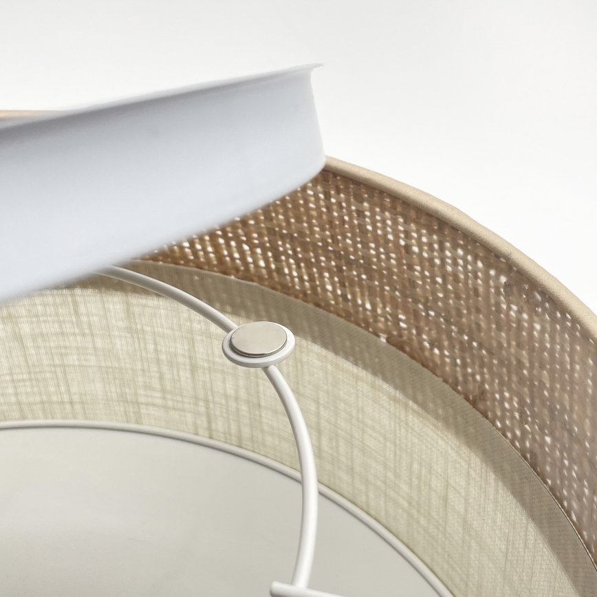 Lámpara de techo LED SIRJA BOHO LED/20W/230V 4000K diámetro 35 cm beige/crema