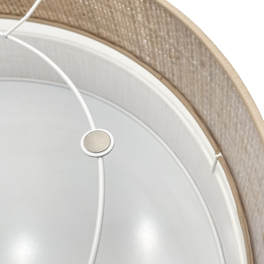 Lámpara de techo LED SIRJA BOHO LED/36W/230V 4000K Ø 45 cm beige/blanco