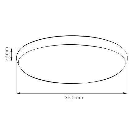 Lámpara de techo LIBRA LED/24W/230V 4000K Ø 39 cm cromo brillante
