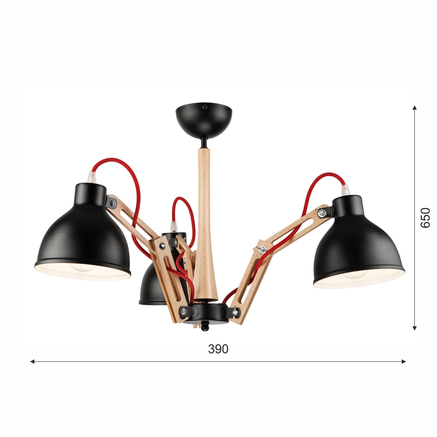 Lámpara de techo empotrada MARCELLO 3xE27/60W/230V