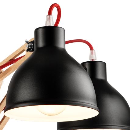Lámpara de techo empotrada MARCELLO 5xE27/60W/230V haya