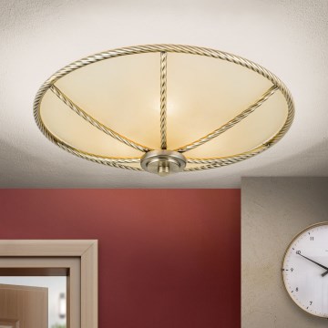 Lámpara de techo MAURO 3xE27/60W/230V Ø 42 cm bronce