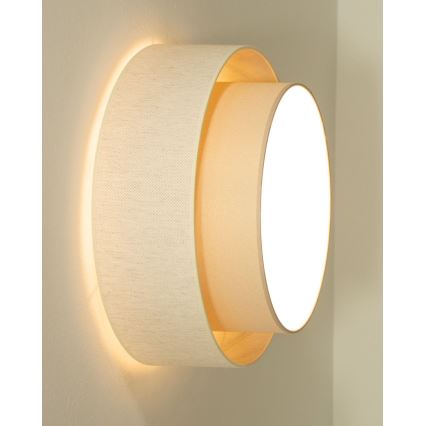 Lámpara de techo NATIA 1xE27/60W/230V diámetro 45 cm crema