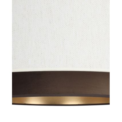 Lámpara de techo NATIA 1xE27/60W/230V Ø 45 cm blanca/marrón