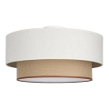 Lámpara de techo NATIA 1xE27/60W/230V Ø 45 cm blanco/marrón
