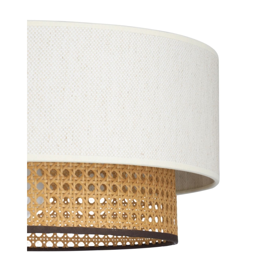 Lámpara de techo NATIA 1xE27/60W/230V Ø 45 cm blanco/marrón