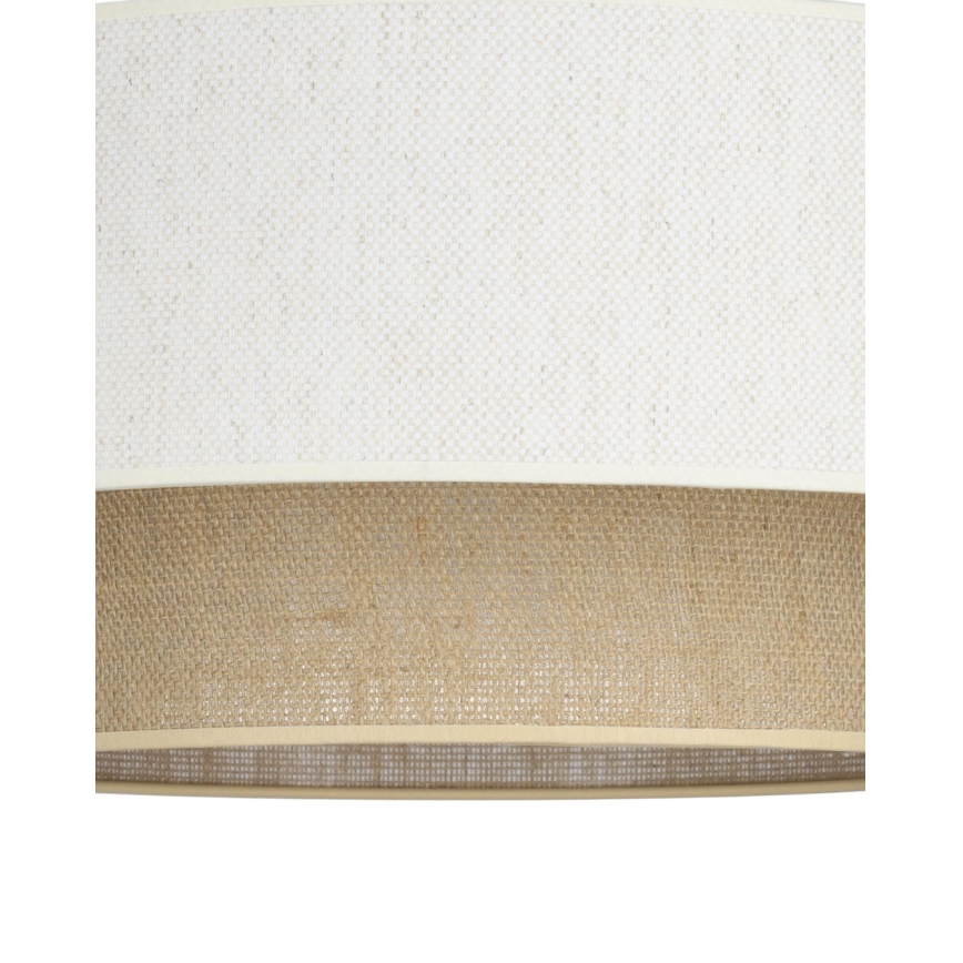 Lámpara de techo NATIA 1xE27/60W/230V Ø 45 cm blanco/marrón