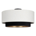 Lámpara de techo NATIA 1xE27/60W/230V Ø 45 cm blanco/negro