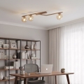 Lámpara de techo NATON 3xE14/10W/230V beige/ahumado beige