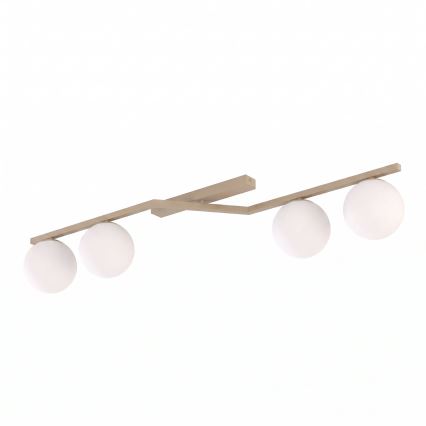Lámpara de techo NATON 4xE14/10W/230V beige/blanco