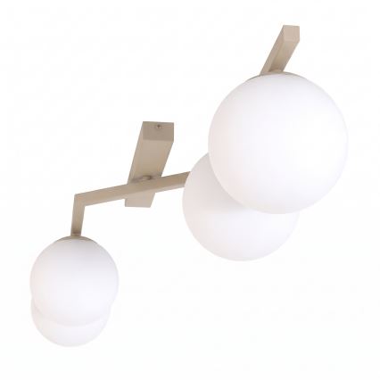 Lámpara de techo NATON 4xE14/10W/230V beige/blanco