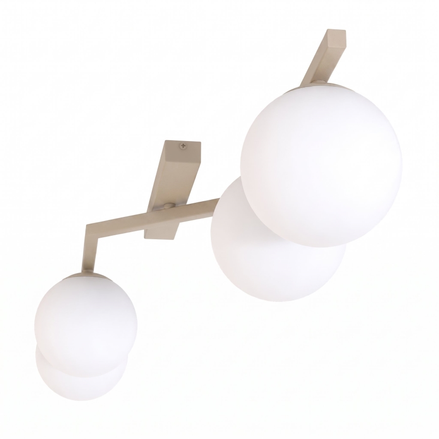 Lámpara de techo NATON 4xE14/10W/230V beige/blanco