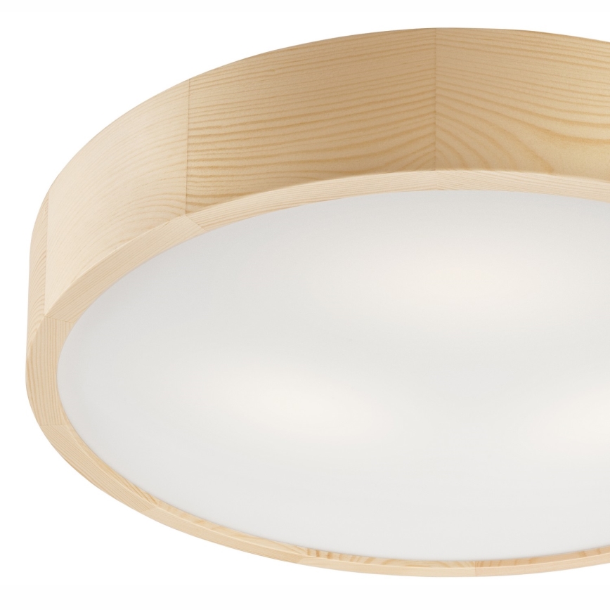 Lámpara de techo NATURAL 3xE27/60W/230V, diámetro 47,5 cm, madera de pino
