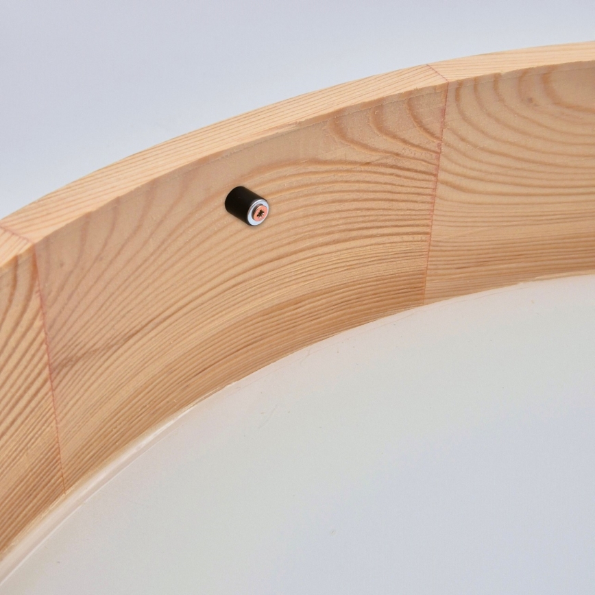 Lámpara de techo NATURAL 3xE27/60W/230V, diámetro 47,5 cm, madera de pino