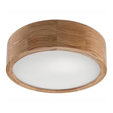 Lámpara de techo OAK 1xE27/60W/230V roble, diámetro 27,5 cm