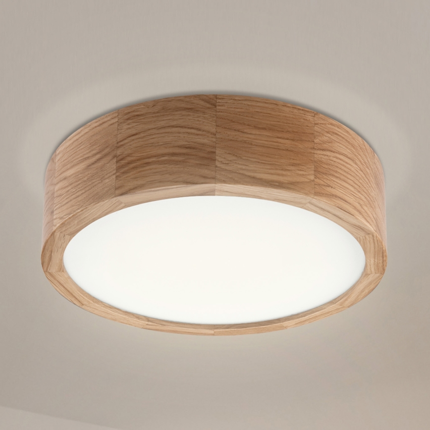 Lámpara de techo OAK 1xE27/60W/230V roble, diámetro 27,5 cm