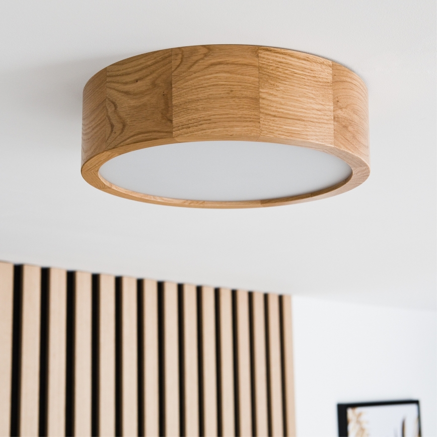 Lámpara de techo OAK 1xE27/60W/230V roble ? 27,5 cm